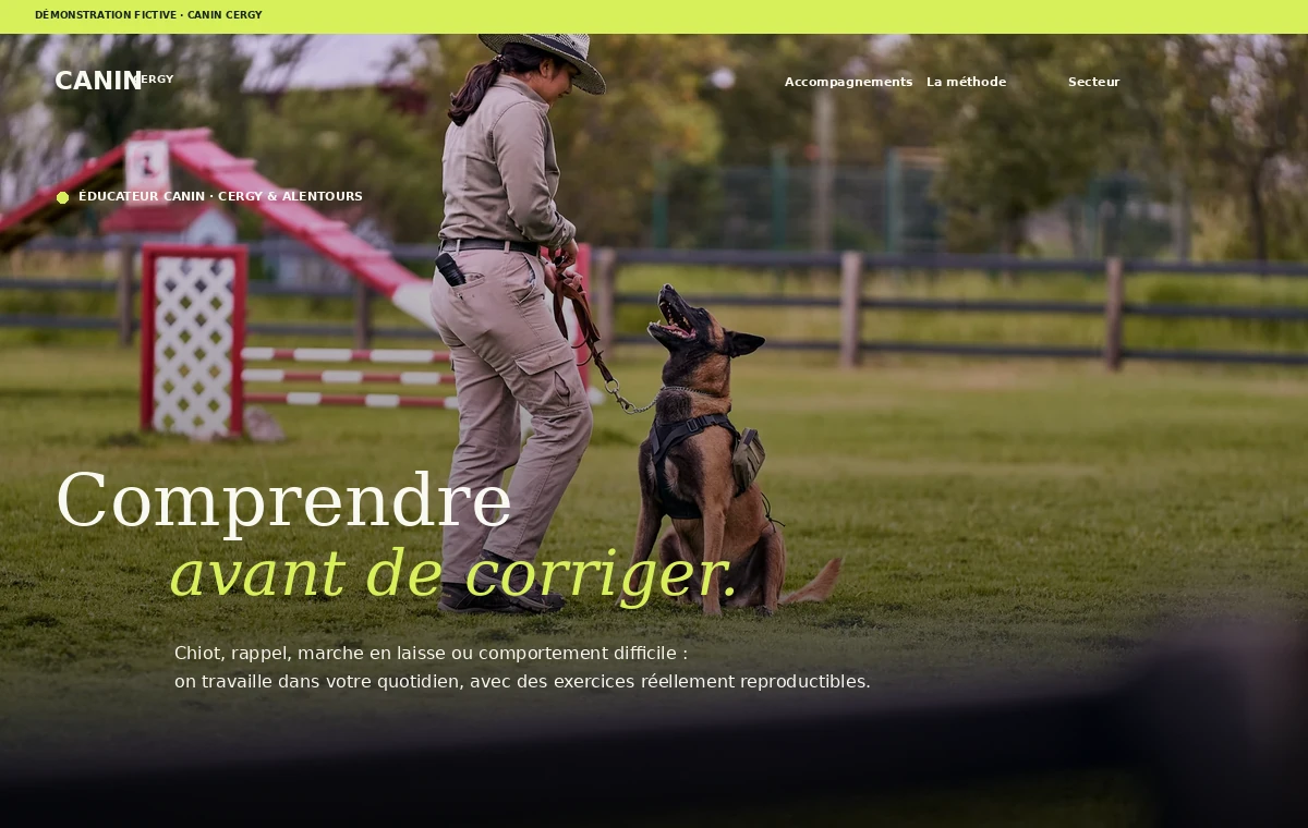 Aperçu du projet de démonstration Canin Cergy